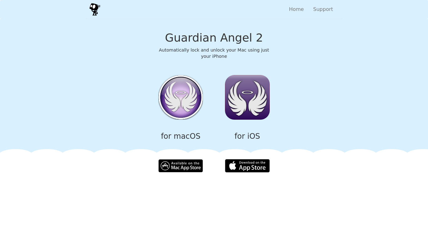 Guardian Angel Landing page
