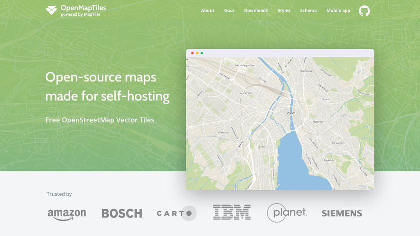 OpenMapTiles Landing Page