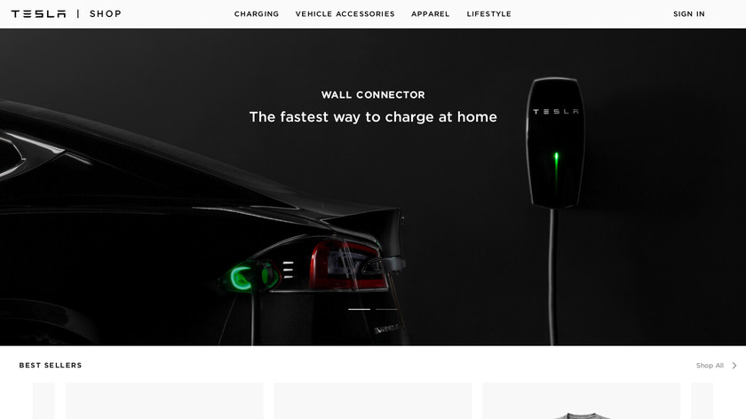 shop.tesla.com Tesla Surfboard Landing Page