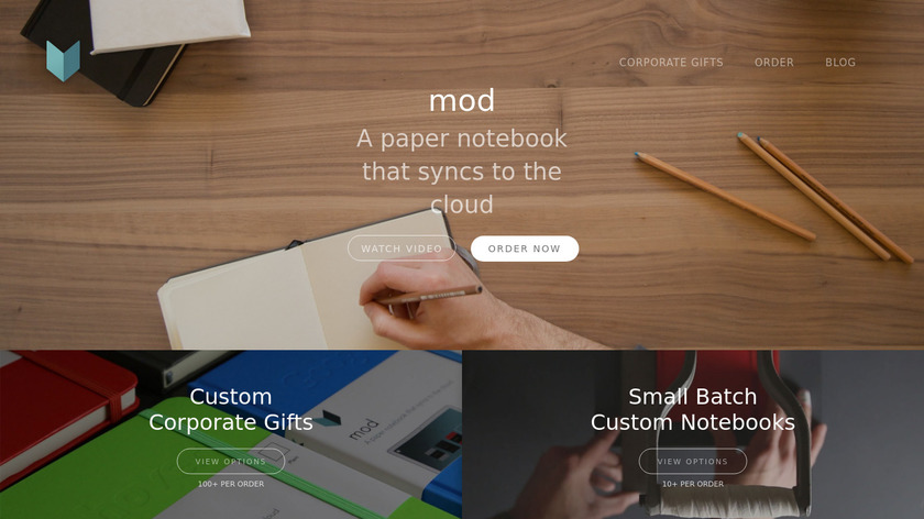 Mod Notebooks Landing Page