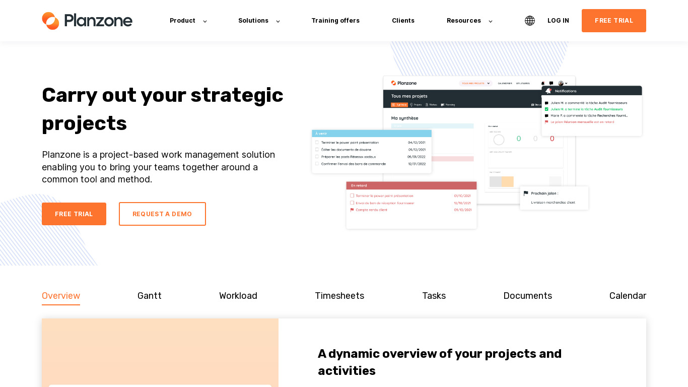 Planzone Landing page