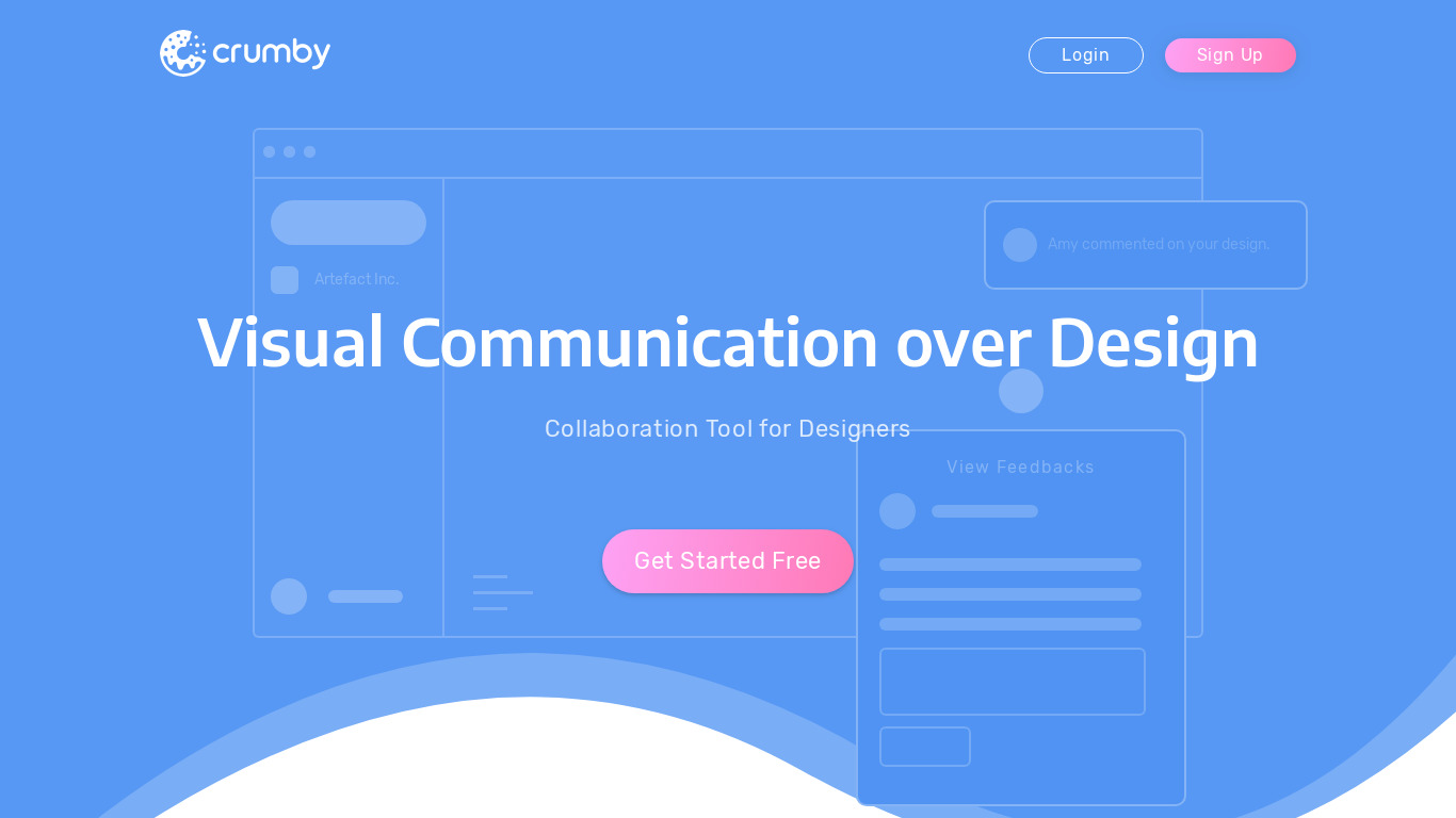 Crumby Landing page