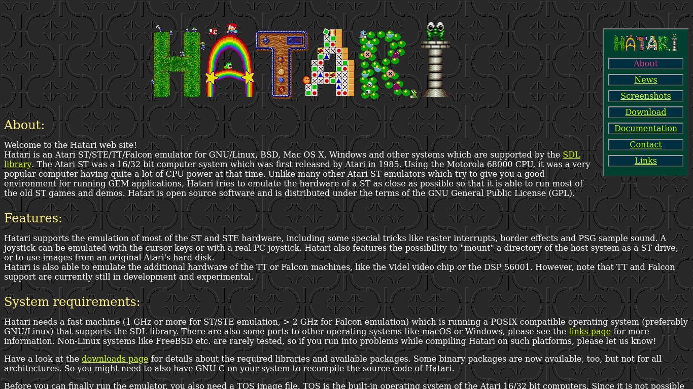 Hatari Landing page