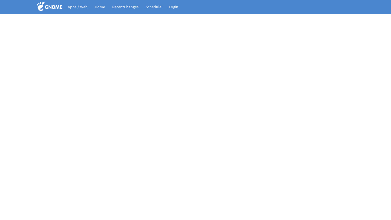 GNOME Web Landing page