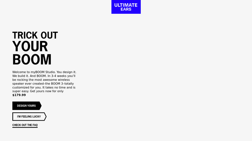myBOOM Studio Landing Page