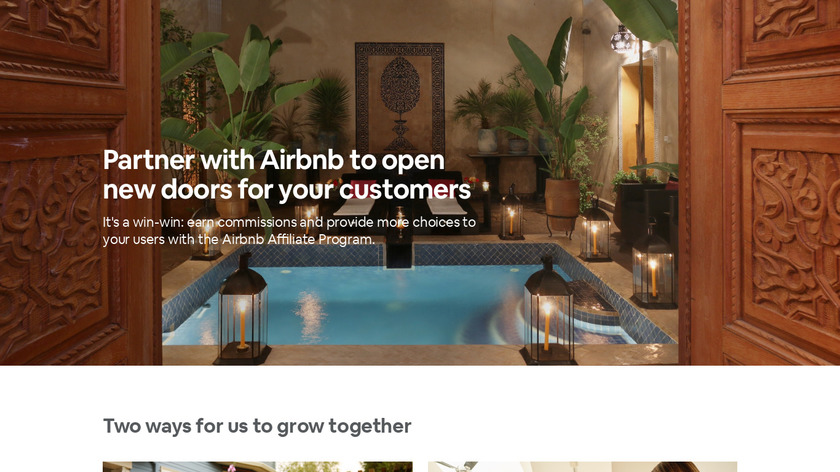 Airbnb Affiliate Program Landing Page