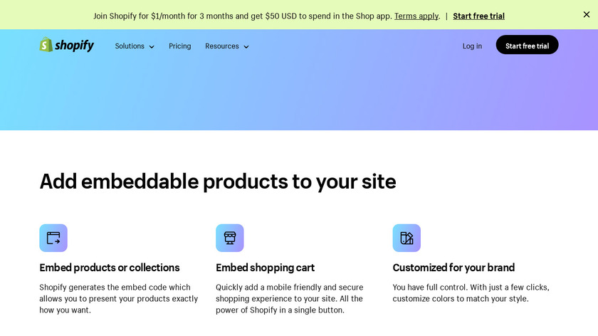 Shopify Buy Button Landing Page