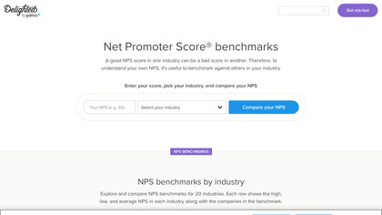 Interactive NPS Benchmarks – Delighted image