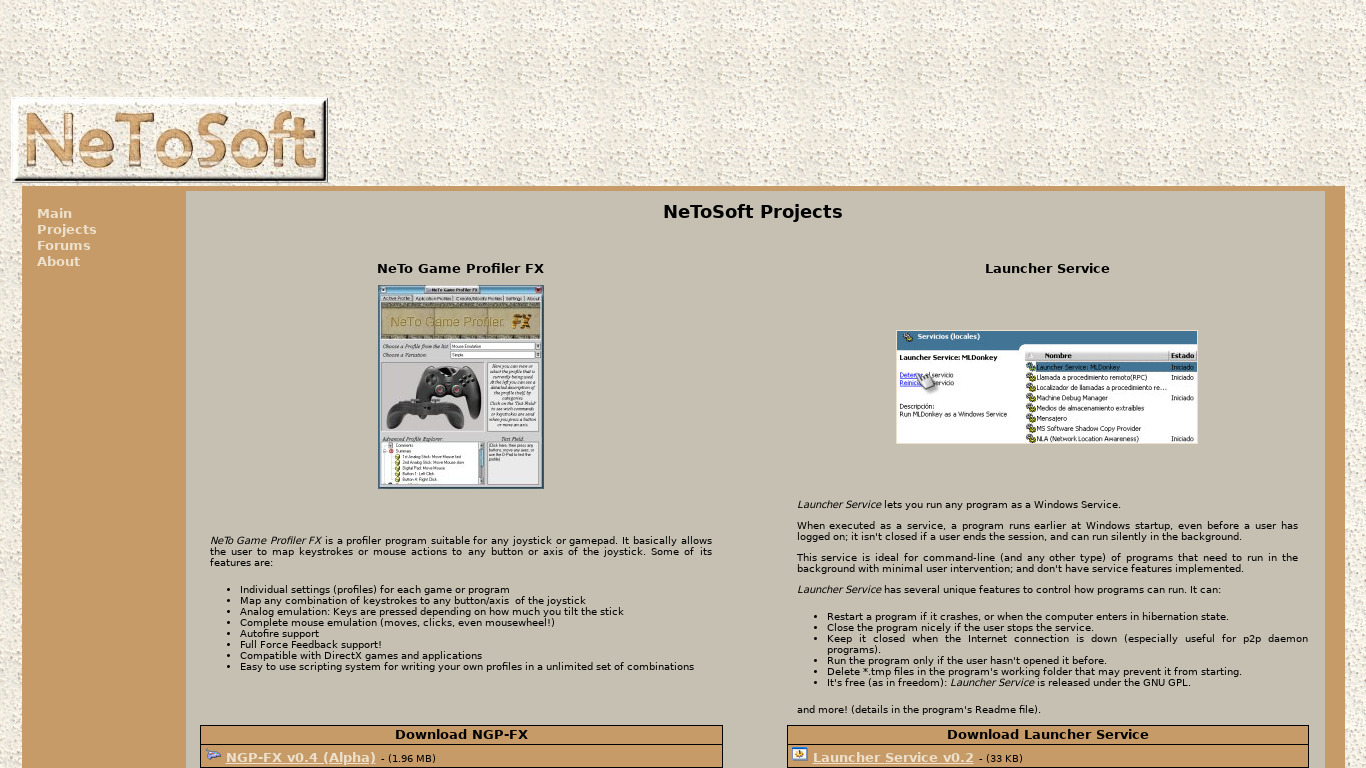 emutastic.emulation64.com Launcher Service Landing page