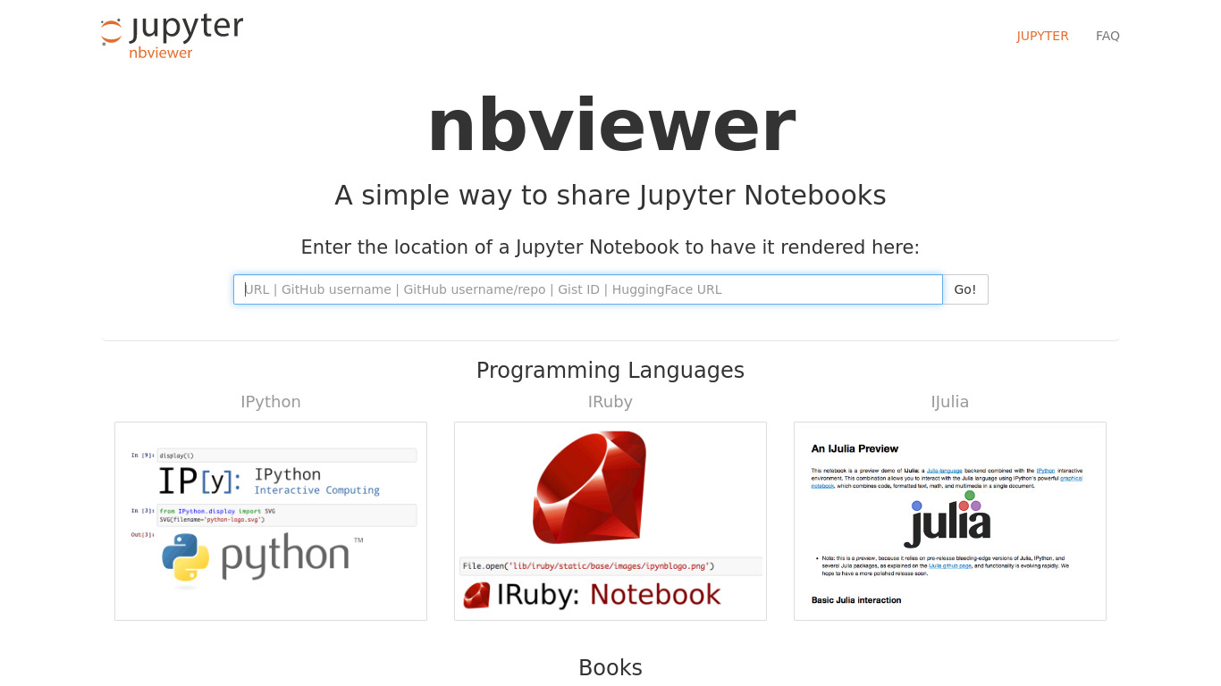 nbviewer.org Landing page
