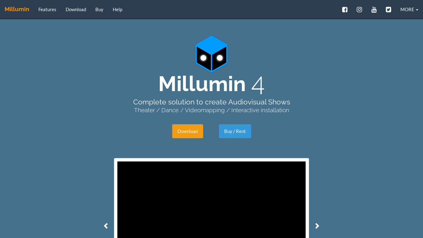 Millumin Landing page