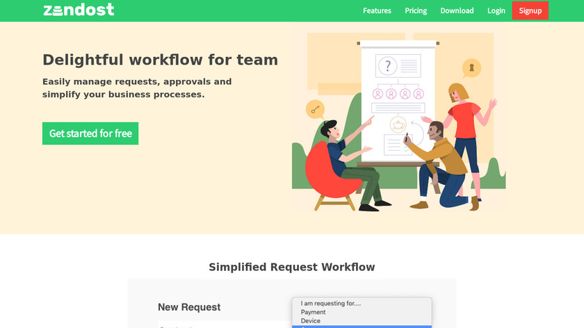 Zendost Landing Page
