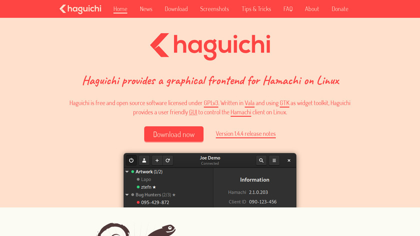 Haguichi Landing Page