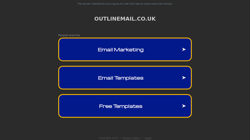Outline Mail Landing Page