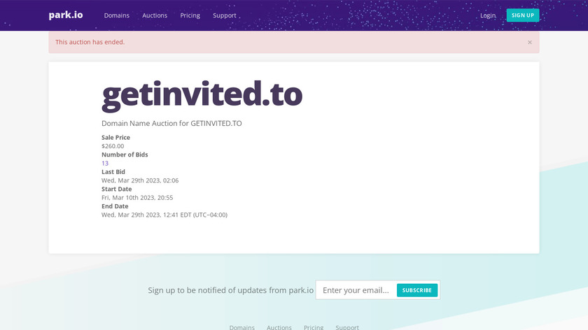 Get Invited To Landing Page