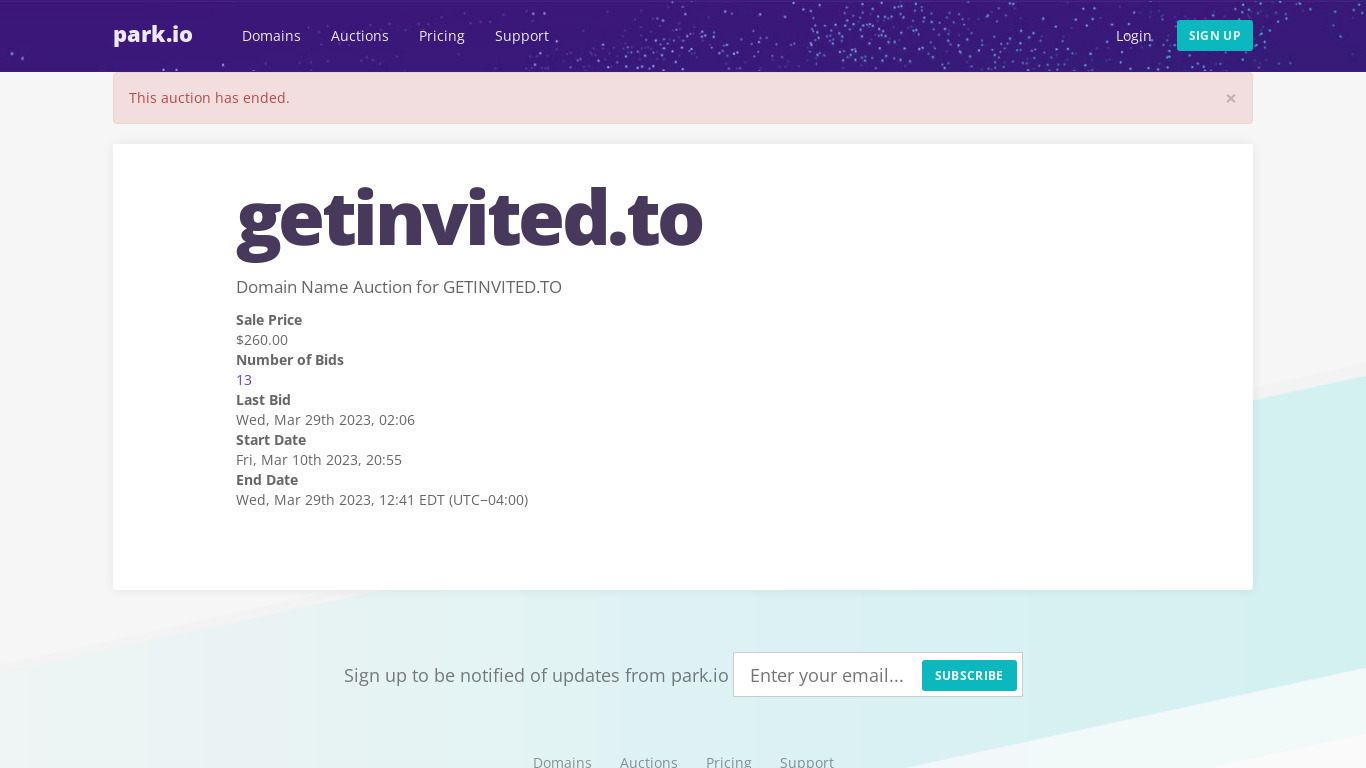 Get Invited To Landing page