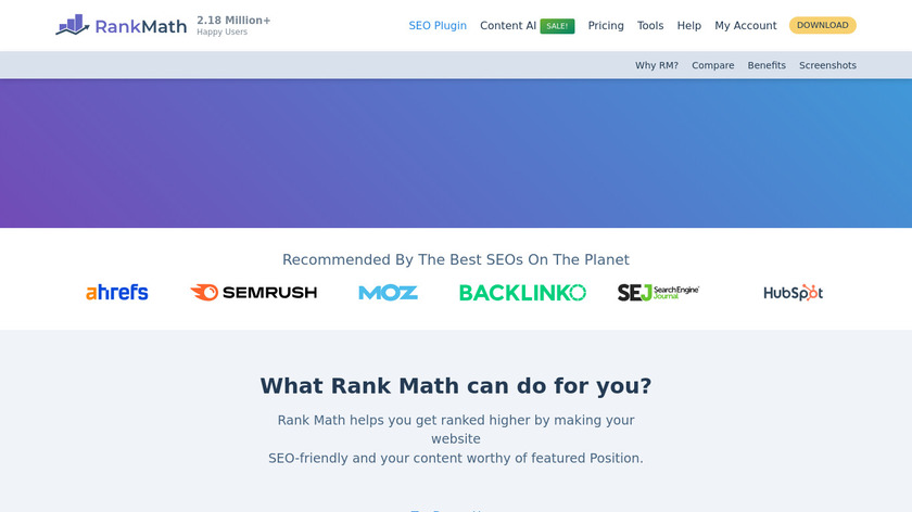 Rank Math SEO Landing Page