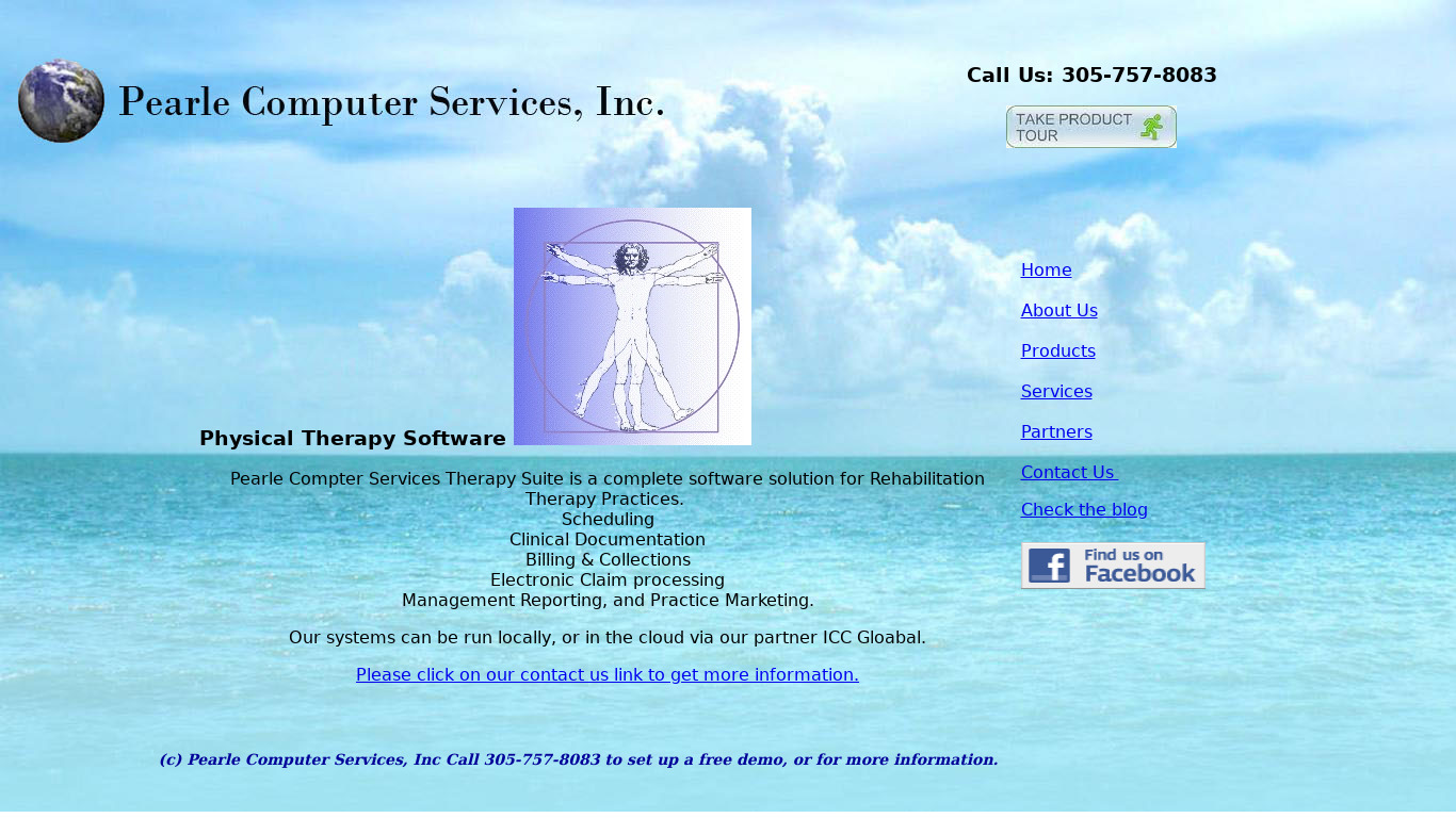 Physical Therapy Suite Landing page