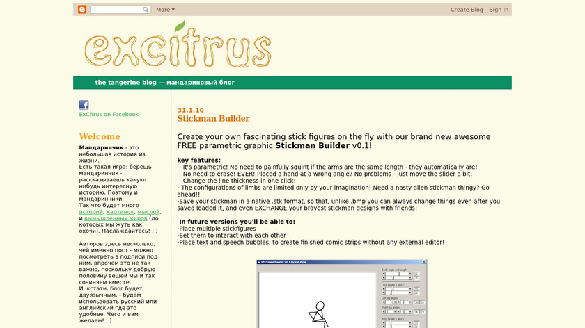 Stickman Builder Landing Page