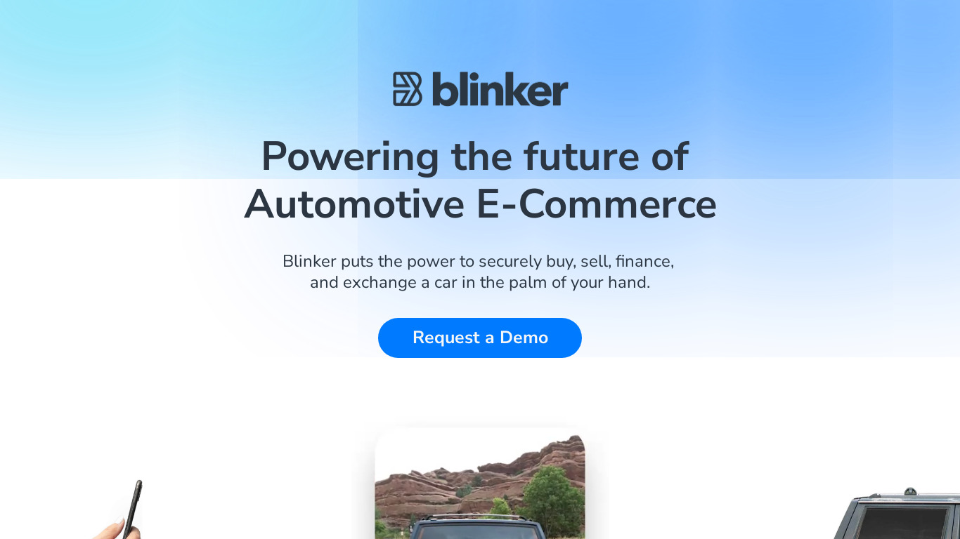 Blinker Landing page