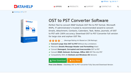 DataHelp OST to PST Converter image