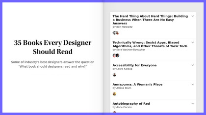 Readinglist.design screenshot