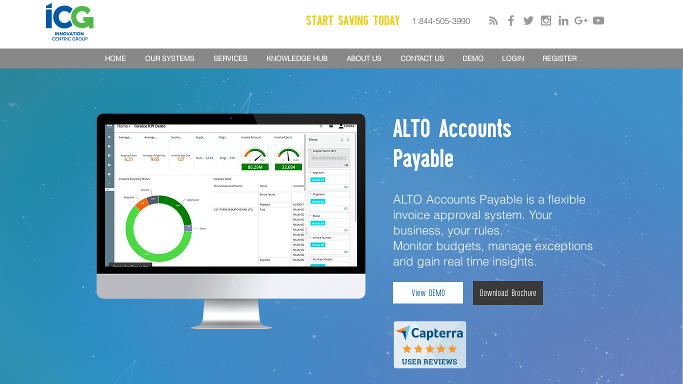 icgteam.com ALTO Accounts Payable Landing page