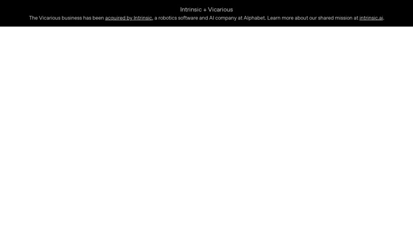 Vicarious Landing Page
