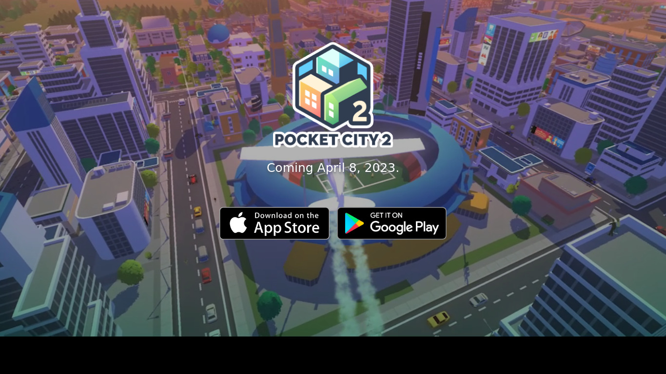 Pocket City Landing page