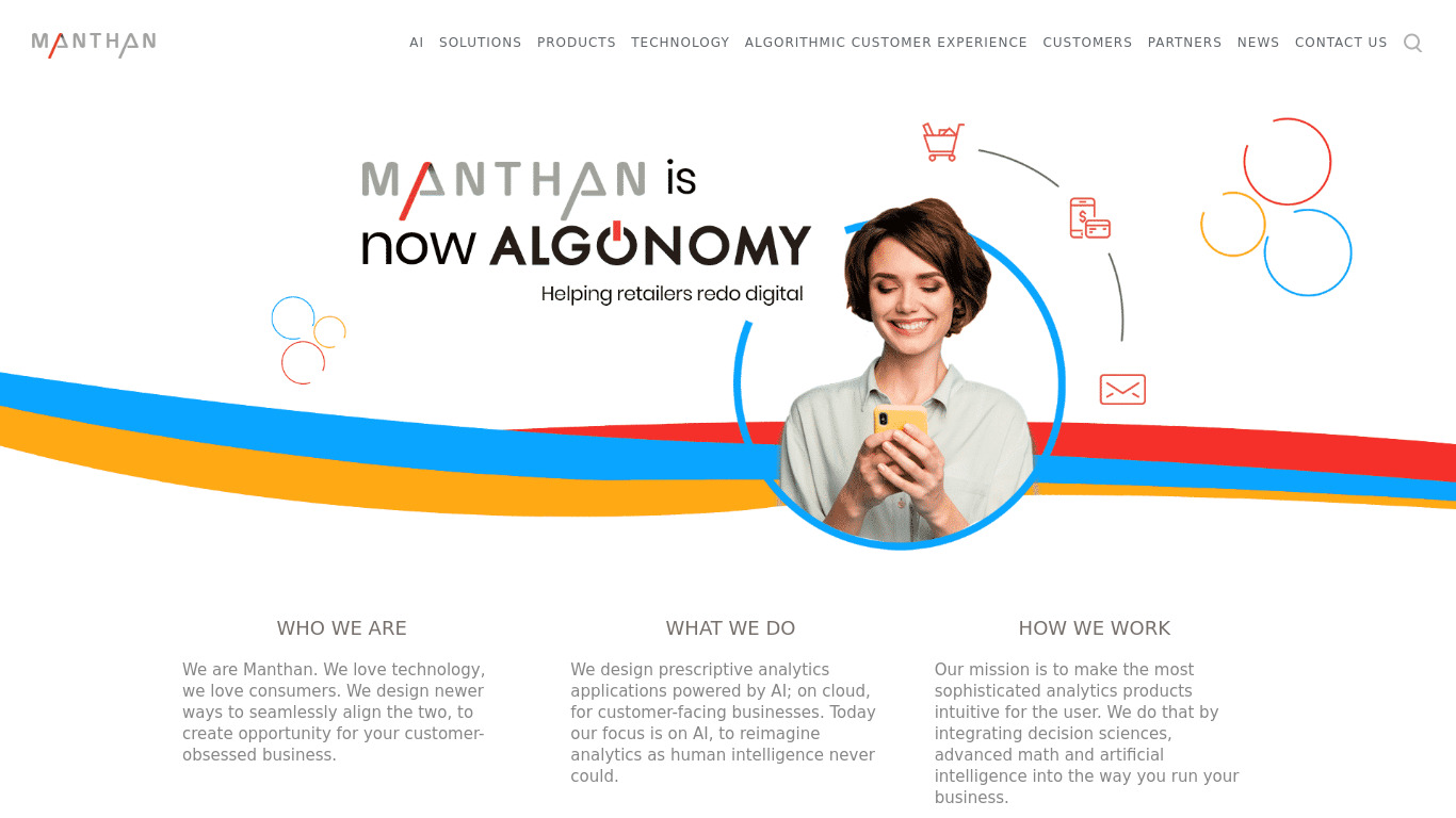 Manthan Landing page