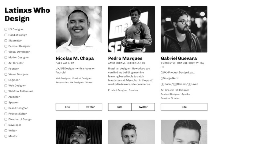 Latinxs Who Design Landing Page
