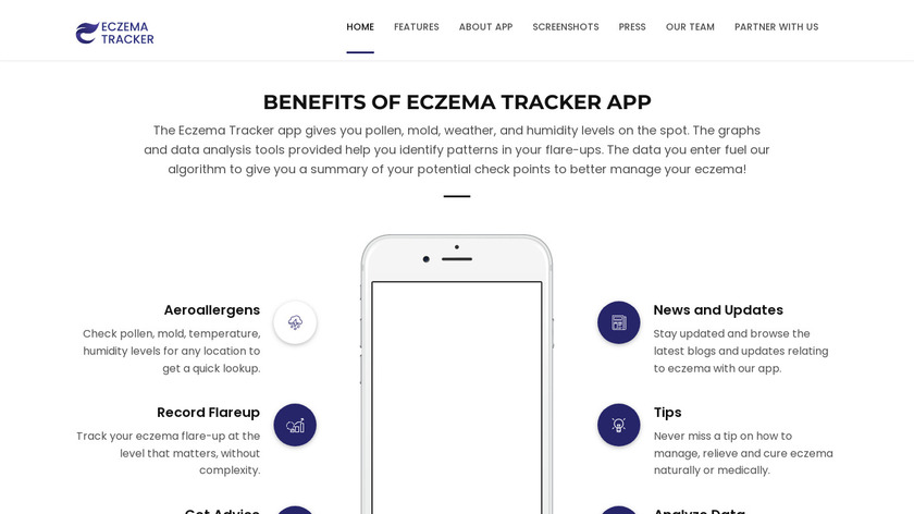 EczemaTracker.com Landing Page