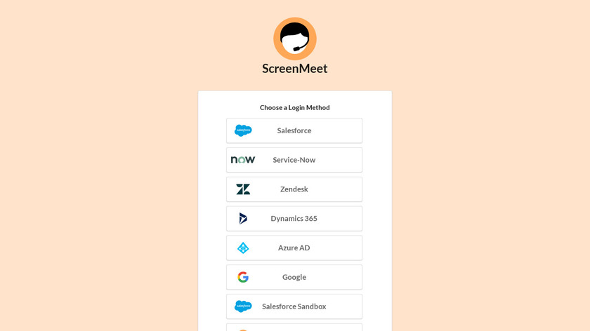 ScreenMeet Support Landing Page