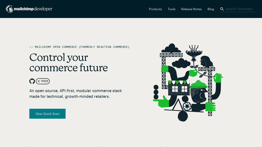 Reaction Commerce Landing Page