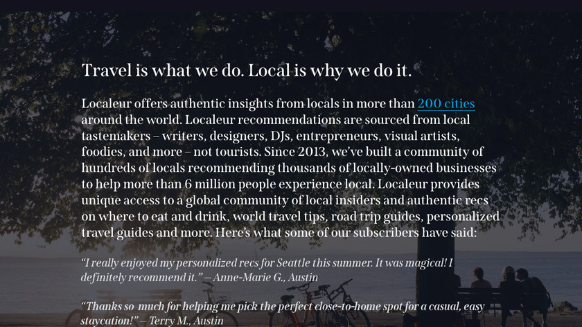 Localeur Landing Page