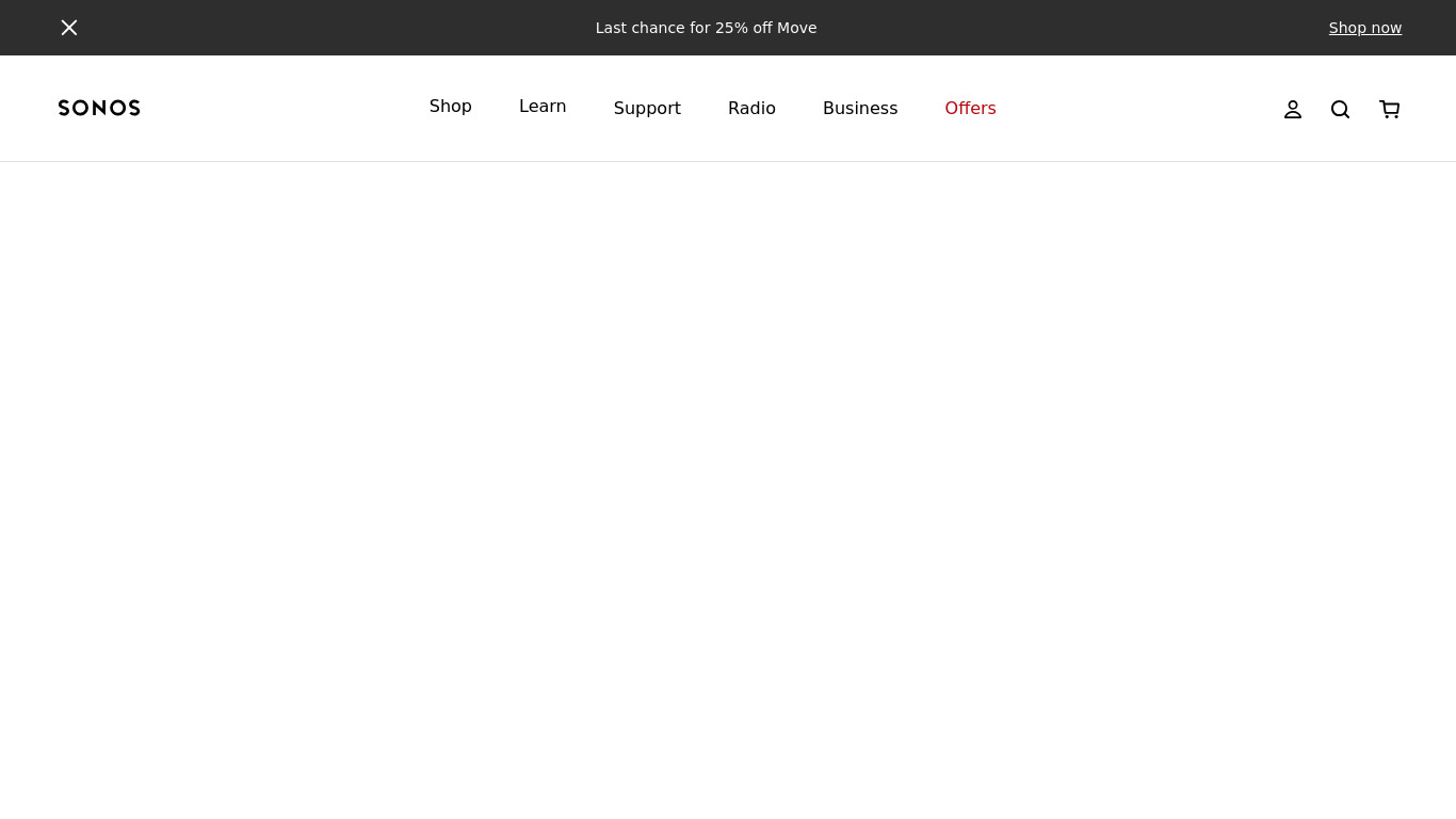 Sonos Beam Landing page