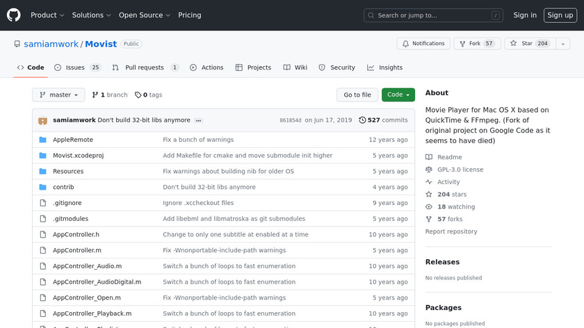 Movist Landing Page