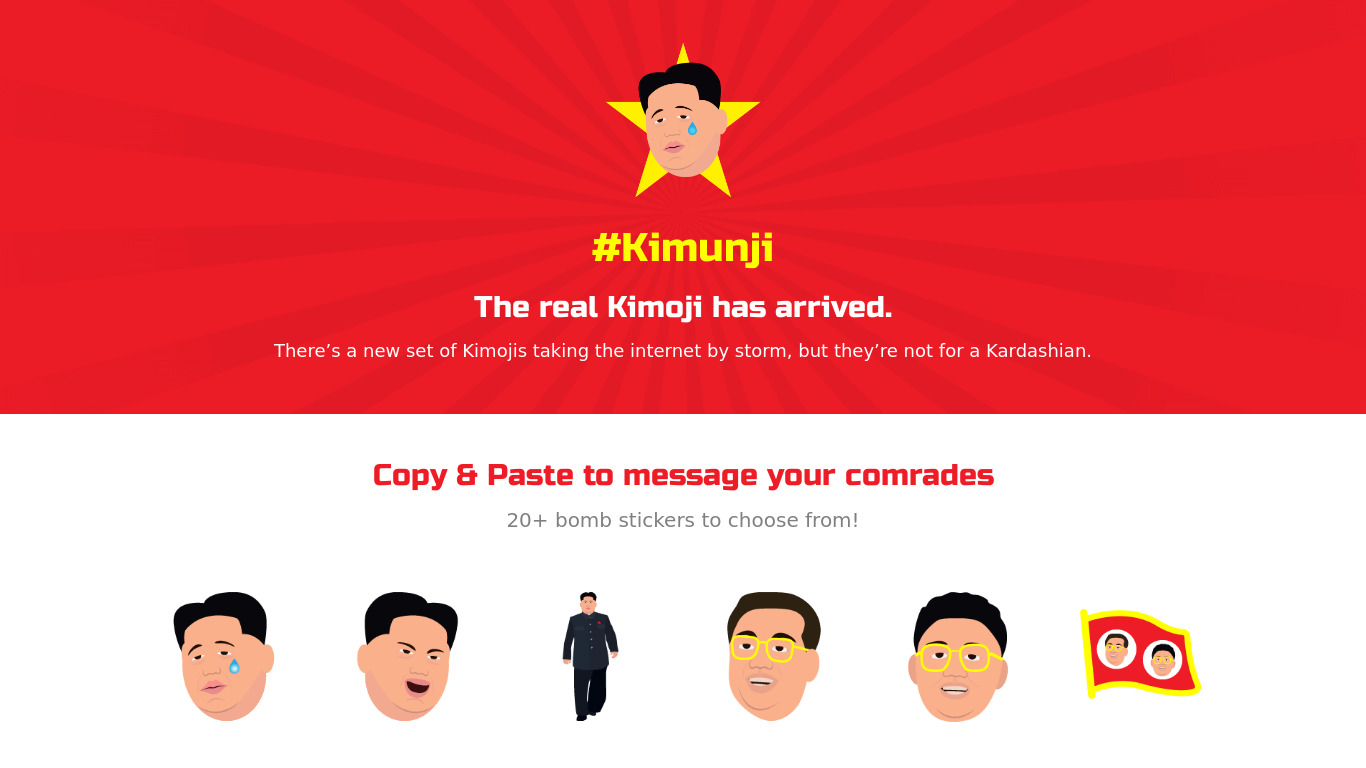Kimunji Keyboard Landing page