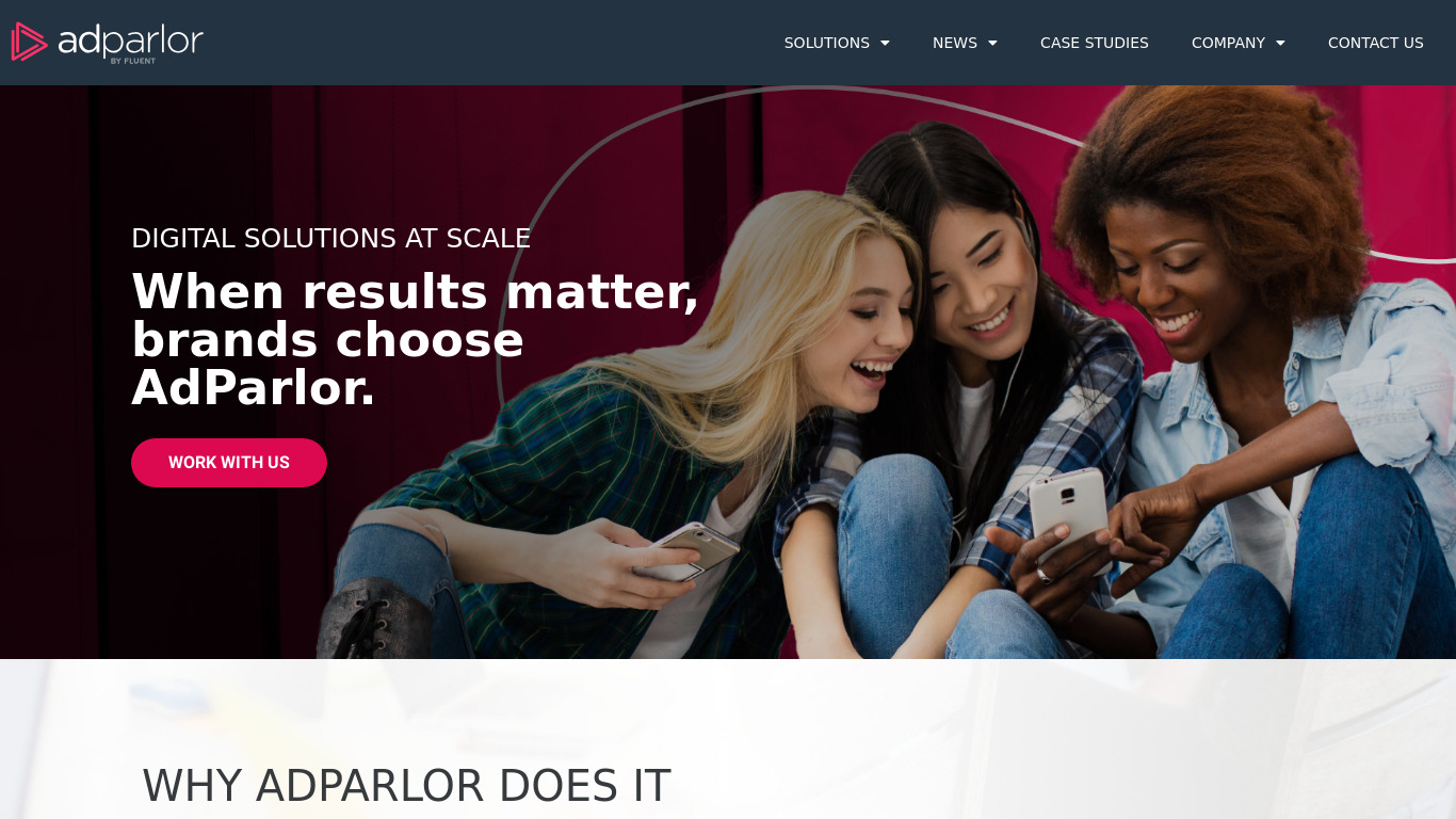 AdParlor Landing page