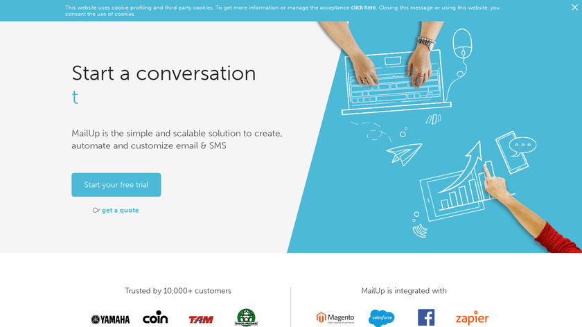 MailUp Landing Page