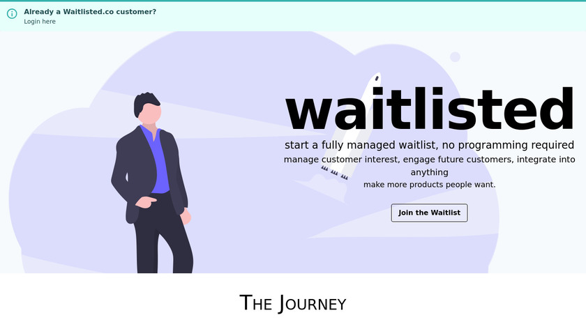 Waitlisted Landing Page