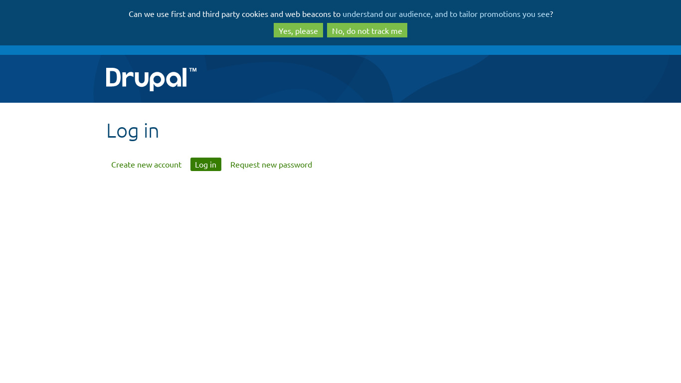 Drupal Landing page