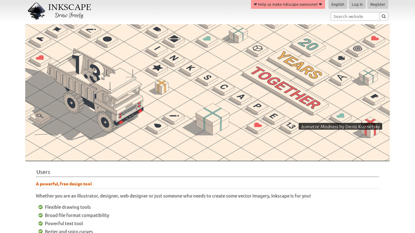Inkscape Landing Page