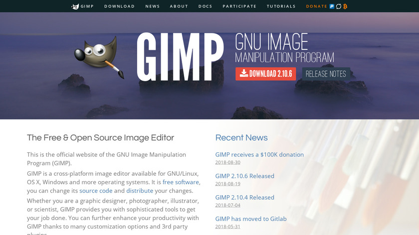 GIMP Landing Page