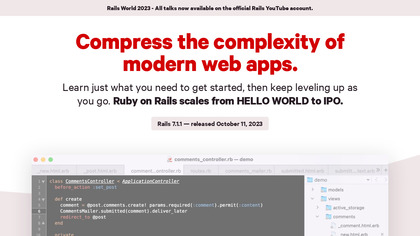 Ruby on Rails screenshot