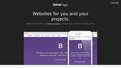 GitHub Pages screenshot