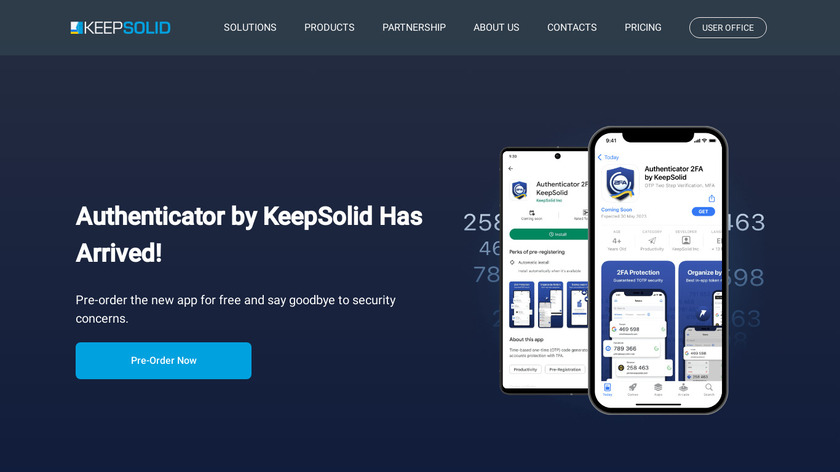 KeepSolid Sign Landing Page
