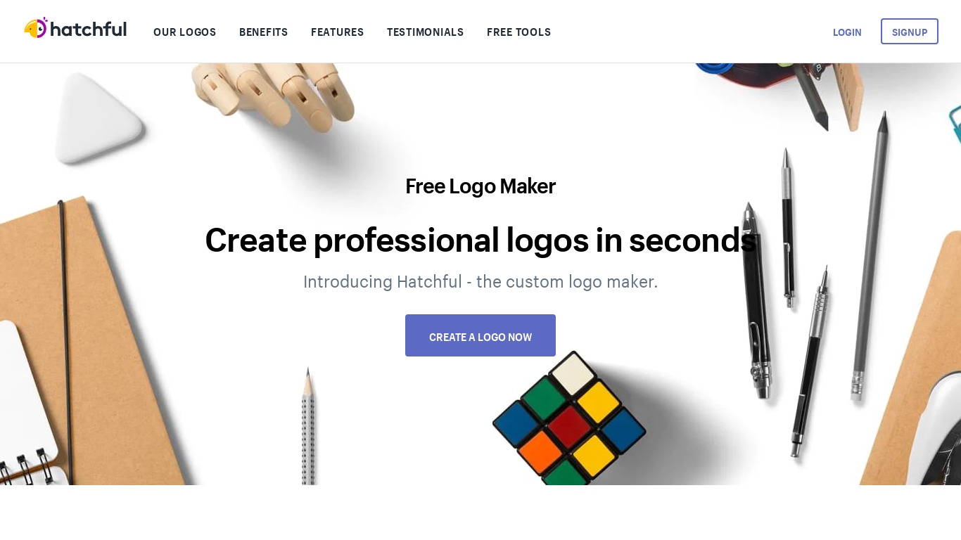 Shopify Logo Maker Landing page
