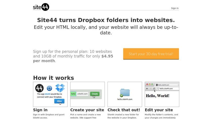 Site44 Landing Page