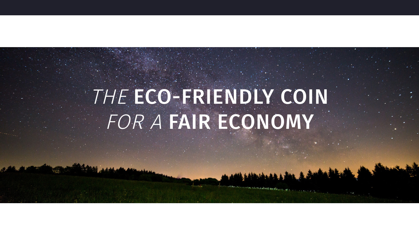 FairCoin Landing page